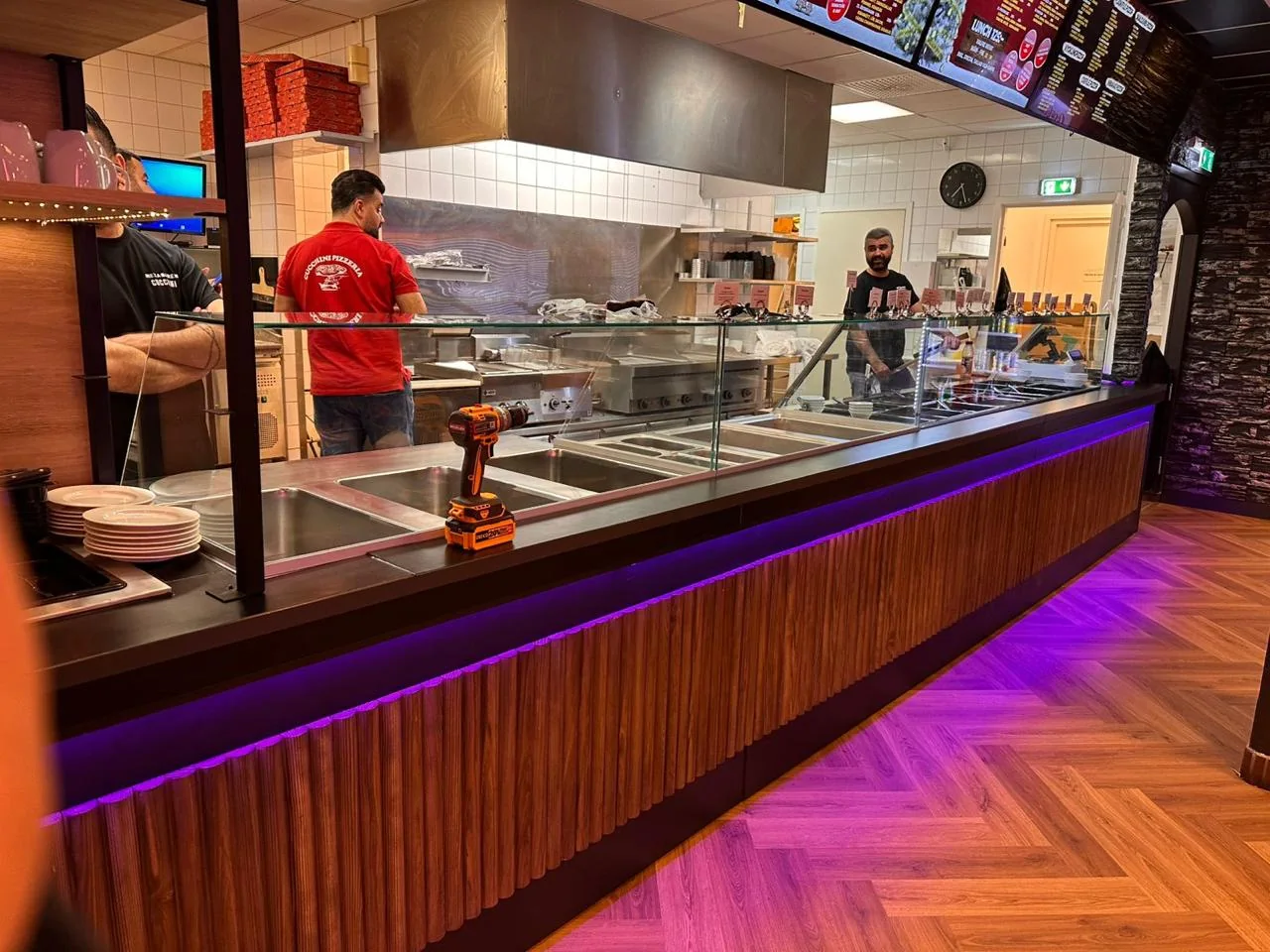 Interior view of Cucchini Pizzeria