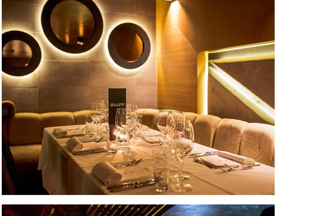 Interior view of Gallery Club