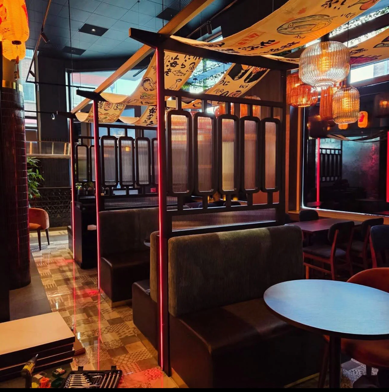 Interior view of Mimaru Sushi