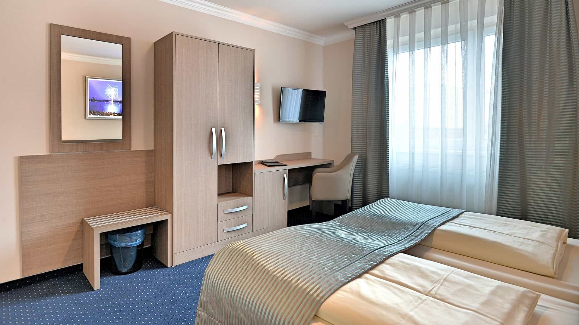 Furnished room at St. Joseph Hotel